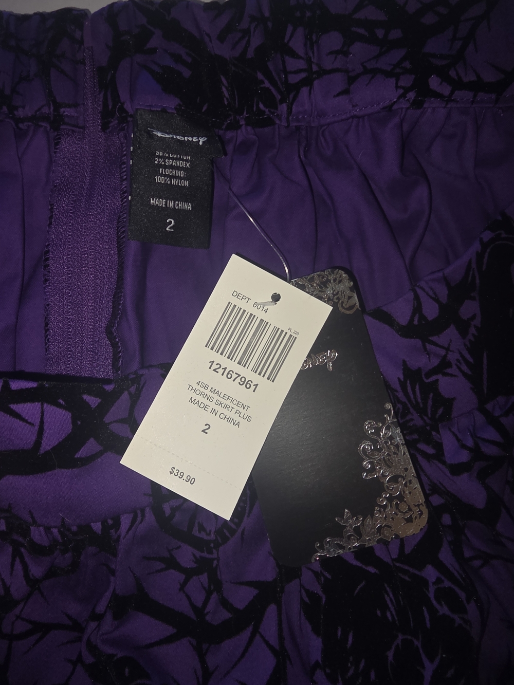 Women’s Maleficent Crip Shirt And Midi Skirt 2x/3x - Picture 5 of 6